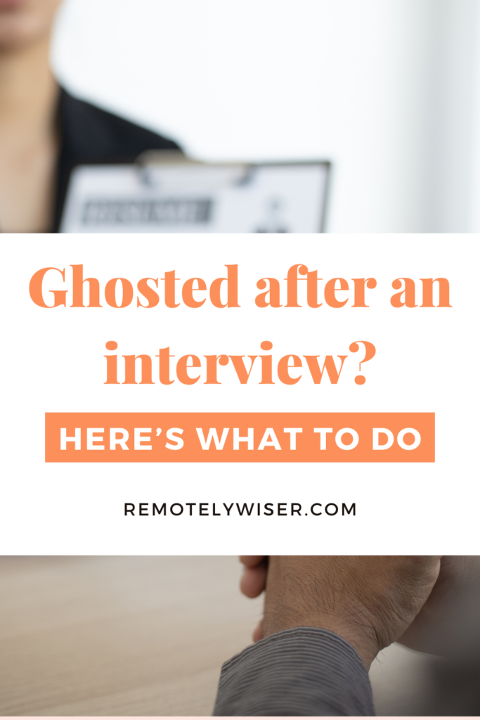 ghosted after interview pinterest